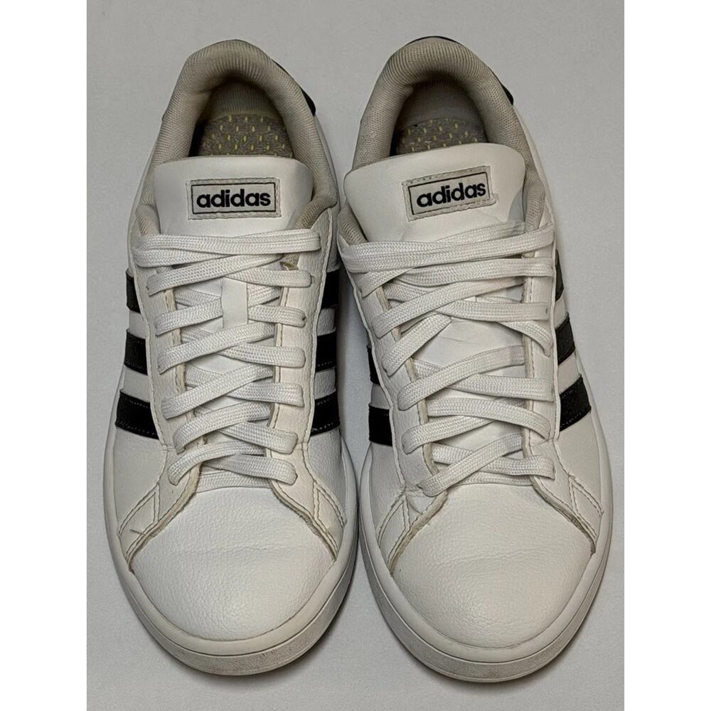 Adidas Grand Court 2.0 Shoes Women’s 8.5 White Black Cloudfoam Sneaker Casual